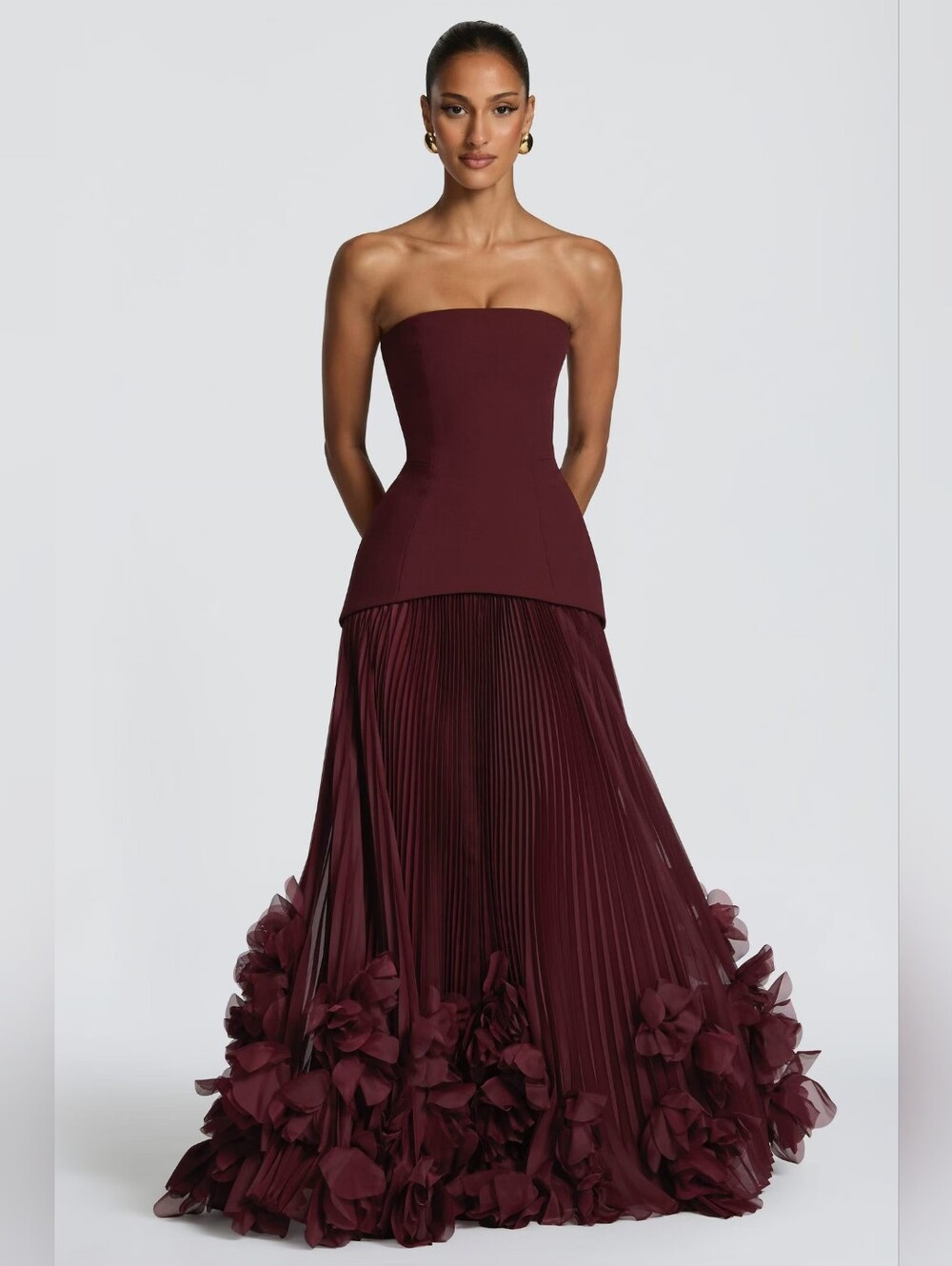 Babyboo Seraphina Gown - Cherry Lacquer